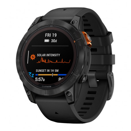 Zegarek Garmin Fenix 7 Pro Solar czarny z czarnym paskiem 010 02777 01