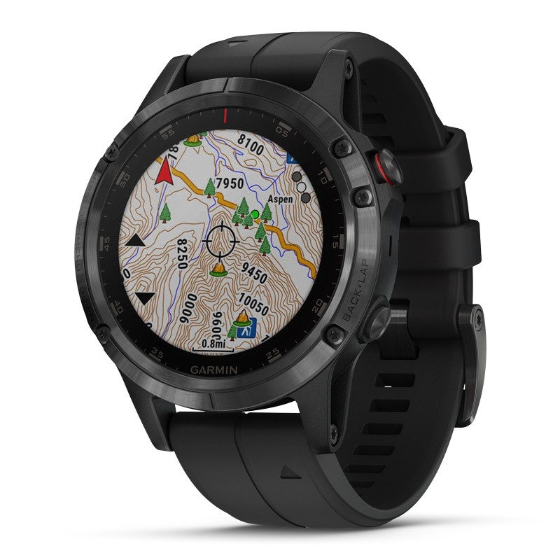 Zegarek Garmin Fenix 5 Plus Sapphire Black with Black Band PL TOPO 010 01988 01TOPO