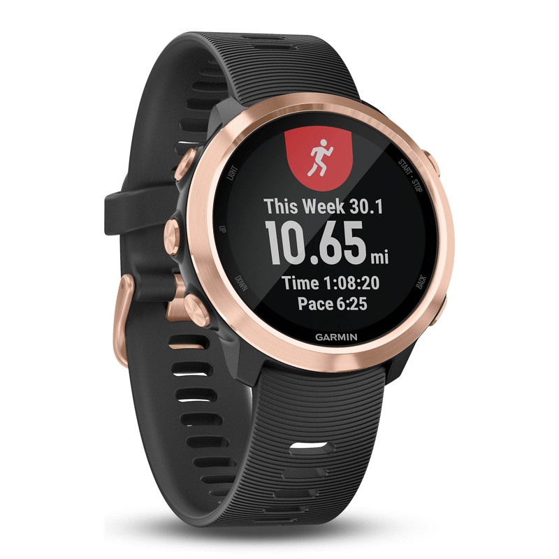 Zegarek sportowy Garmin Forerunner 645 Music Rose Gold with Black