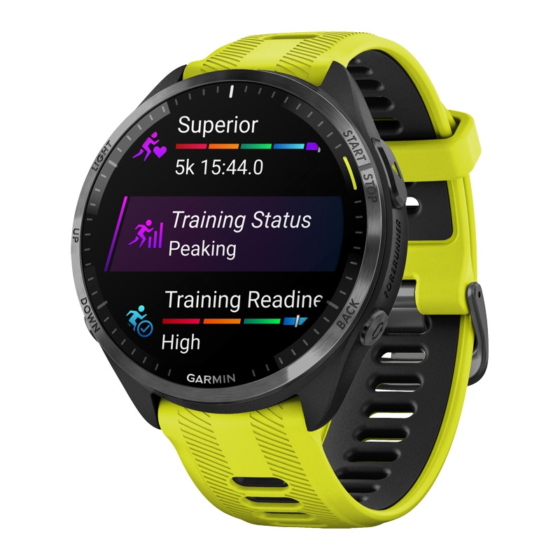 Zegarek sportowy Garmin Forerunner 965 jaskrawożółty + PL TOPO 010