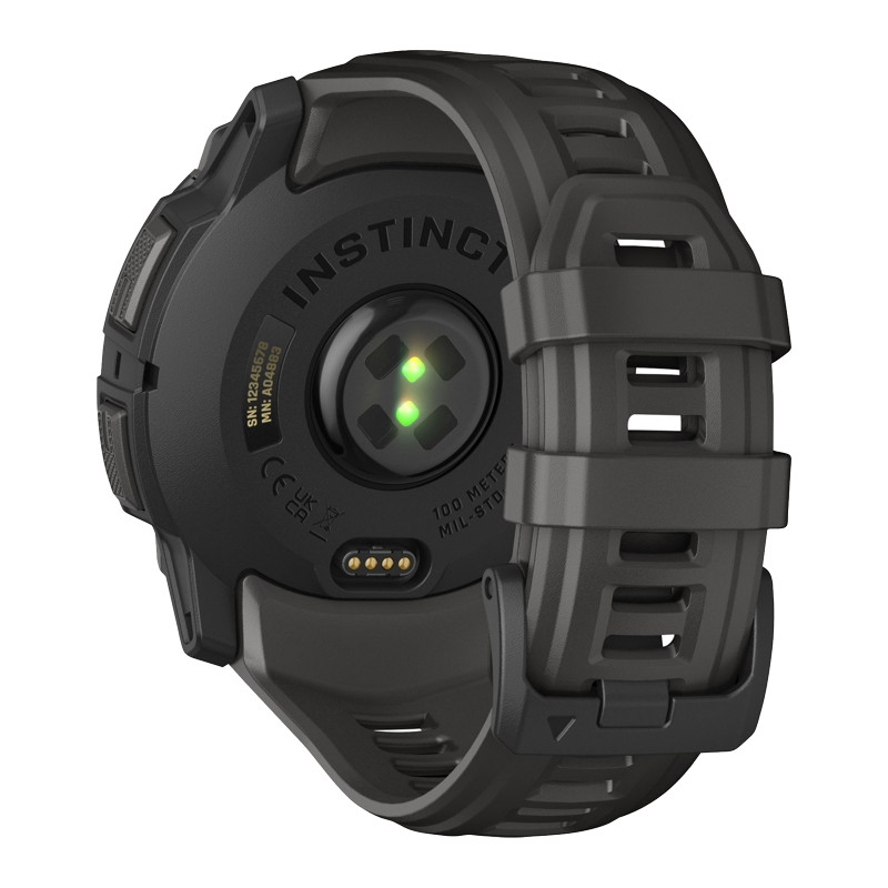 時計 Garmin INSTINCT3 AMOLED 50mm Zegarek Garmin Instinct 3 50 mm AMOLED czarny z paskiem w