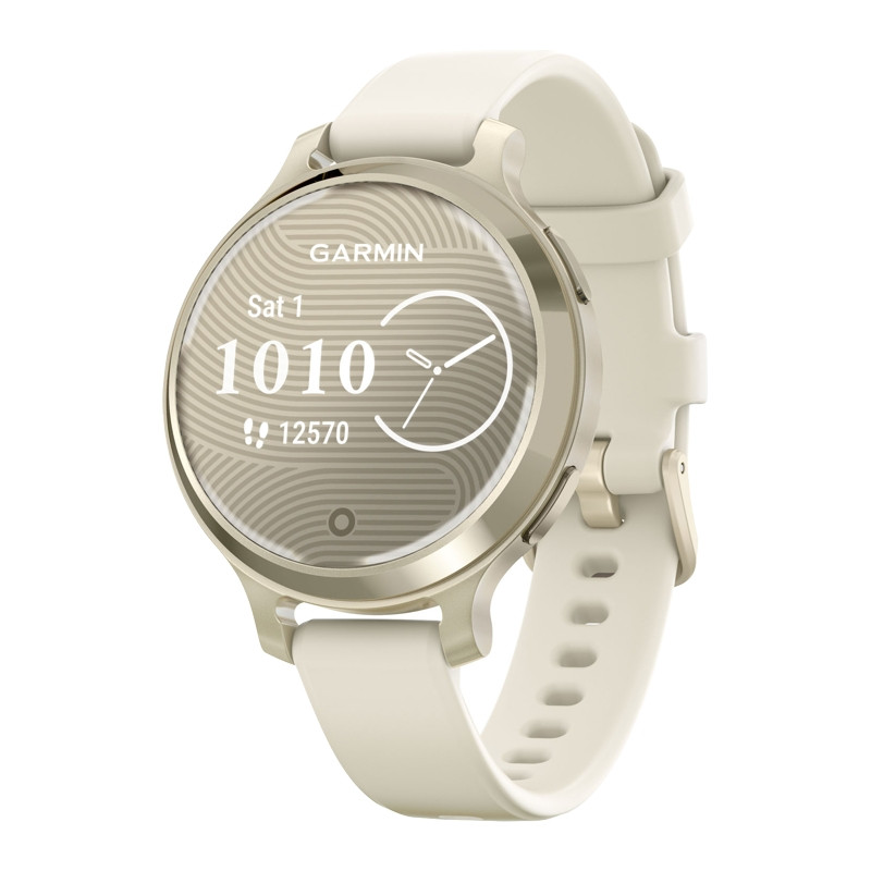 Zegarek Garmin Lily 2 Active Lunar Gold z paskiem w kolorze