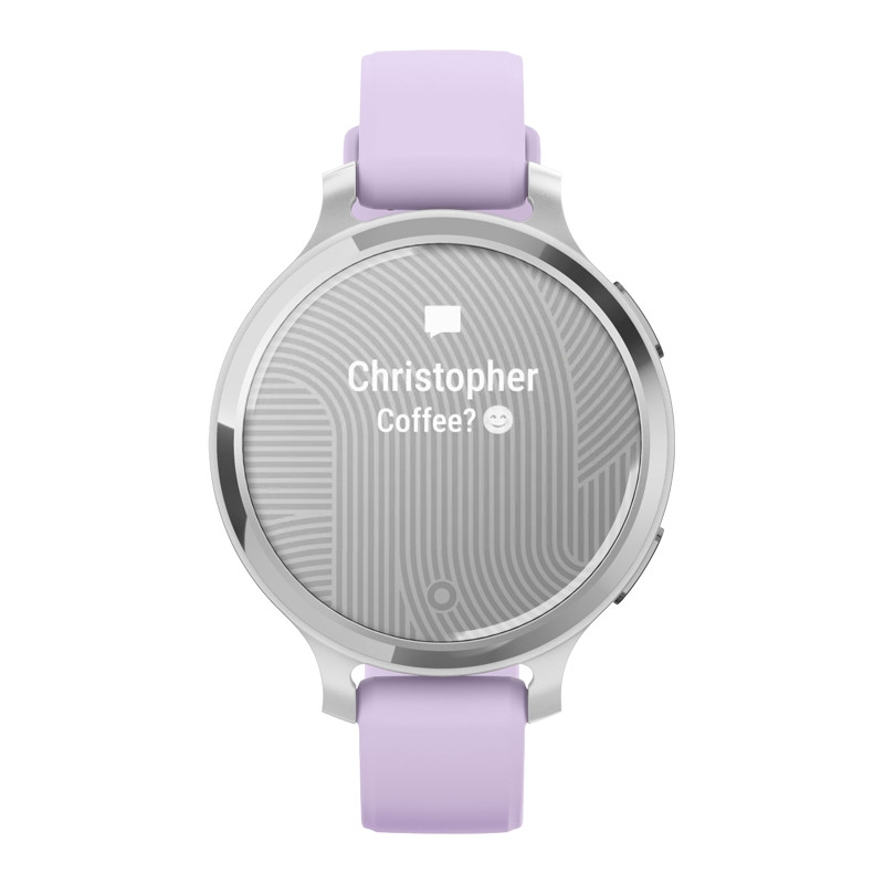 Zegarek Garmin Lily 2 Active Silver z paskiem w kolorze