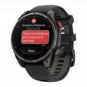 Zegarek Garmin Fenix 8 Pro 47 mm AMOLED Sapphire Titanium Carbon Grey DLC Black