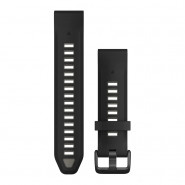 Pasek Garmin QuickFit 20 mm silikonowy czarny / szary (Fenix 8 43 mm)