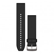 Pasek Garmin QuickFit 22 mm Black/Silver Silicone