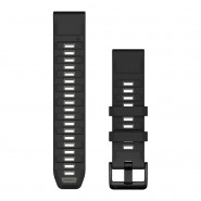 Pasek Garmin QuickFit 22 mm silikonowy czarny (Fenix 8 47 mm)