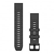 Pasek Garmin QuickFit 22 mm silikonowy grafitowy (Fenix 8 47 mm)