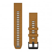 Pasek Garmin QuickFit 22 mm silikonowy jasnobrązowy / szary (Fenix 8 47 mm)
