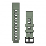 Pasek Garmin QuickFit 22 mm silikonowy szarozielony / grafitowy (Fenix 8 47 mm)