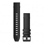 Pasek Garmin QuickFit 22 mm skórzany czarny