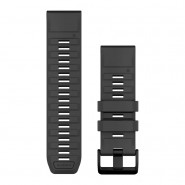 Pasek Garmin QuickFit 26 mm silikonowy grafitowy (Fenix 8 51 mm)