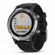 Zegarek Garmin Fenix 5 Plus Silver with Black Band + PL TOPO