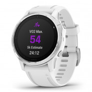 Zegarek Garmin Fenix 6S biały z białym paskiem