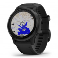 Zegarek Garmin Fenix 6S Pro czarny z czarnym paskiem + PL TOPO