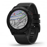 Zegarek Garmin Fenix 6X Pro czarny z czarnym paskiem