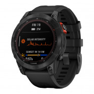 Zegarek Garmin Fenix 7 Solar niebieskoszary z czarnym paskiem