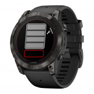 Zegarek Garmin Fenix 7X Pro Sapphire Solar szary tytanowy DLC z czarnym paskiem