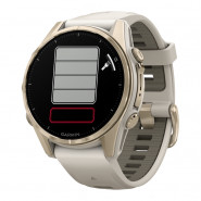 Zegarek Garmin Fenix 8 43 mm AMOLED Sapphire Soft Gold Fog Grey/Dark Sandstone