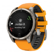 Zegarek Garmin Fenix 8 47 mm AMOLED Sapphire Titanium Spark Orange + PL TOPO