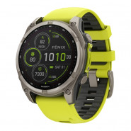Zegarek Garmin Fenix 8 47 mm Solar Sapphire Titanium Amp Yellow/Graphite + PL TOPO