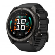 Zegarek Garmin Fenix 9 51 mm Carbon Gray (DLC) z paskiem Black