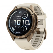 Zegarek Garmin Fenix 9 Pro inReach 43 mm Autumn Gold z paskiem Cream/French Gray
