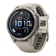 Zegarek Garmin Fenix 9 Pro inReach 43 mm z paskiem Fog Gray/Dark Sandstone