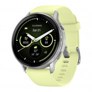 Zegarek Garmin Venu 4 45 mm Silver z paskiem w kolorze Citron