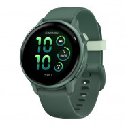 Zegarek Garmin Vivoactive 6 Metallic Jasper Green z paskiem w kolorze Jasper Green