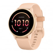 Zegarek Garmin Vivoactive 6 Metallic Pink Dawn z paskiem w kolorze Pink Dawn