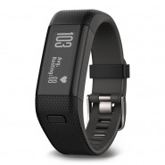 Opaska fitness Garmin Vivosmart HR+ Black/Shark Fin Gray - Regular