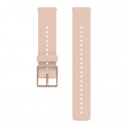 Pasek Polar Silicone 20 mm Pink-Rose Gold - rozmiar S-L