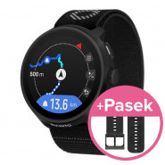 Zegarek Suunto Run All Black with Textile Strap + pasek Athletic 6 Silicone All Black