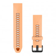 Pasek Garmin QuickFit 20 mm silikonowy Shell Pink/Autumn Orange (Fenix 9 43 mm)