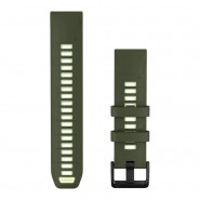 Pasek Garmin QuickFit 22 mm silikonowy Olive Drab/Citron (Fenix 9 47 mm)