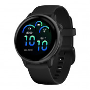 Zegarek Garmin Vivoactive 6 Slate z paskiem w kolorze Black