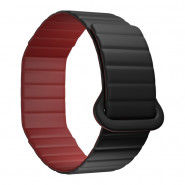 Pasek Polar Loop Magnetic Silicone Black/Cherry - rozmiar S-M