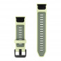 Pasek Garmin QuickFit 20 mm silikonowy Citron/Willow (Fenix 9 43 mm)