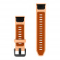 Pasek Garmin QuickFit 20 mm silikonowy Shell Pink/Autumn Orange (Fenix 9 43 mm)