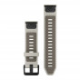 Pasek Garmin QuickFit 20 mm silikonowy szary / ciemnopiaskowy (Fenix 8 43 mm)