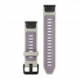 Pasek Garmin QuickFit 20 mm silikonowy szary / lawendowy (Fenix 8 43 mm)