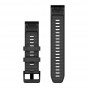 OUTLET Pasek Garmin QuickFit 22 mm silikonowy grafitowy (Fenix 8 47 mm)