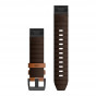 OUTLET Pasek Garmin QuickFit 22 mm skórzany orzechowy