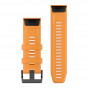 Pasek Garmin QuickFit 26 mm Solar Flare Orange Silicone (Fenix 5X Plus)
