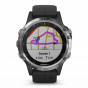 Zegarek Garmin Fenix 5 Plus Silver with Black Band