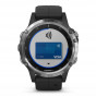 Zegarek Garmin Fenix 5 Plus Silver with Black Band