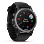 Zegarek Garmin Fenix 5S Plus Silver with Black Band + PL TOPO