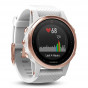 Zegarek Garmin Fenix 5S Sapphire Rose Goldtone with White Band