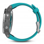 Zegarek Garmin Fenix 5S Silver with Turquoise Band